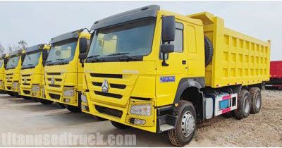 Howo 6×4 Cheap Used Dump Trucks will be sent to Sierra Leone