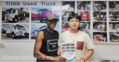 Ghana Customer Came to TITAN Buying Used Howo Truck Tractor