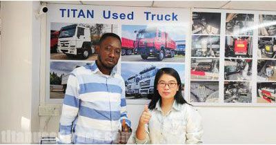 Cameroon Customer Purchase Used Howo Dump Truck from TITAN Vehicle