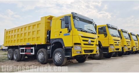 Sinotruk Howo 371 8×4 Pre Owned Dump Trucks will sent to Ghana