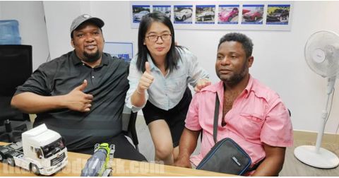 Congo Customers Buying Used Howo Dump Truck from TITAN Vehicle