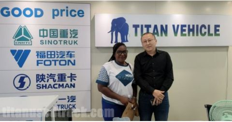 Mozambique Guests Visited TITAN VEHICLE to Buy Howo Sinotruk 2022