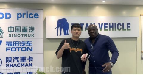 Panama Customer Visited TITAN Vehicle to Buy Used Howo Tipper Trucks