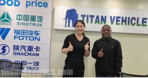 Ghana Guest Bought Pre Owned Howo Dump Trucks in TITAN Vehicle