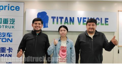 Saudi Arabia Guests Bought Used Howo Sinotruk 2022 in TITAN Vehicle