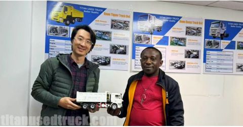Guam Customer Came to TITAN Vehicle to Buy Used Sinotruk Howo Dump Trucks