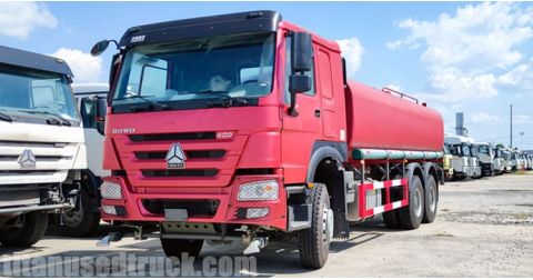 LHD 400 HP Used Howo Water Truck will Send to Cameroon Tiko
