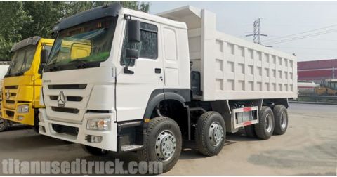 Cheap Used Howo Dump Trucks 8x4 are Ready to Cameroon