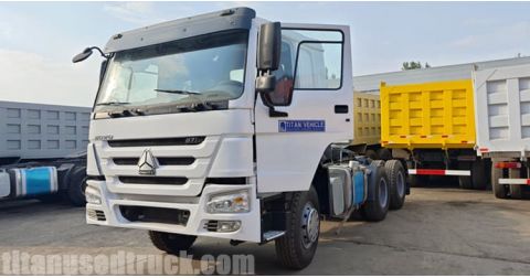 6x4 Used Howo Tractor Truck 371HP is Ready to Nigeria