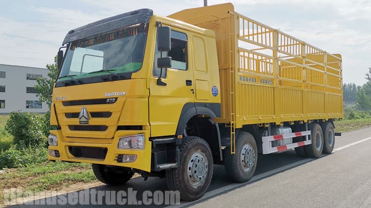 Used Howo Fence Cargo Truck for Sale in Tanzania
