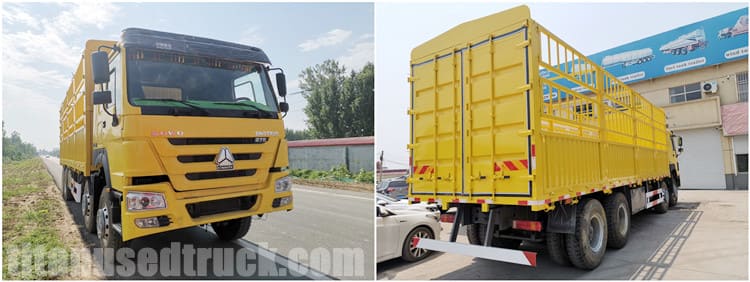 Used Howo Fence Cargo Truck for Sale in Tanzania