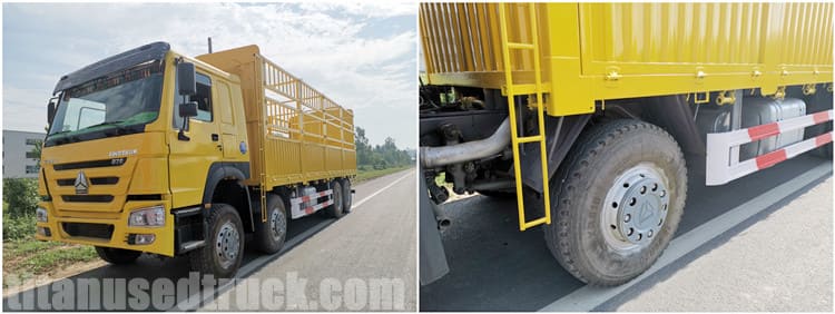 Used Howo Fence Cargo Truck for Sale in Tanzania