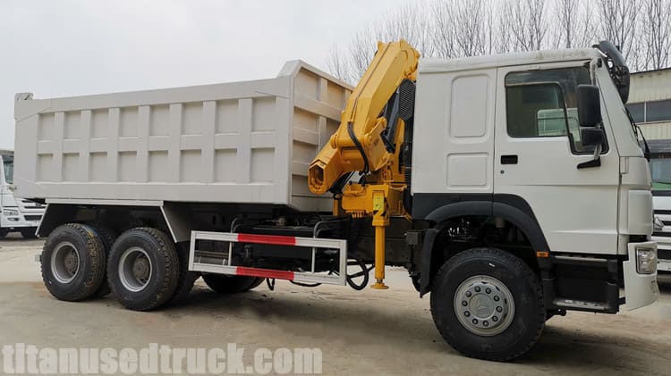 6x4 Second Hand Howo Crane Trucks for Sale in Papua New Guinea