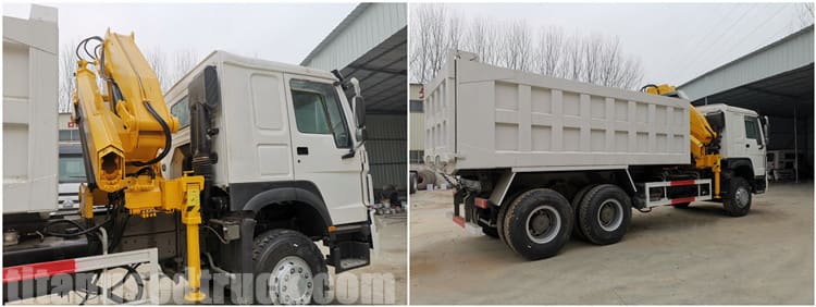 6x4 Second Hand Howo Crane Trucks for Sale in Papua New Guinea