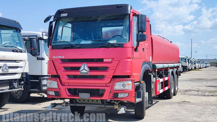 LHD 400 HP Used Howo Water Truck for Sale in Cameroon Tiko