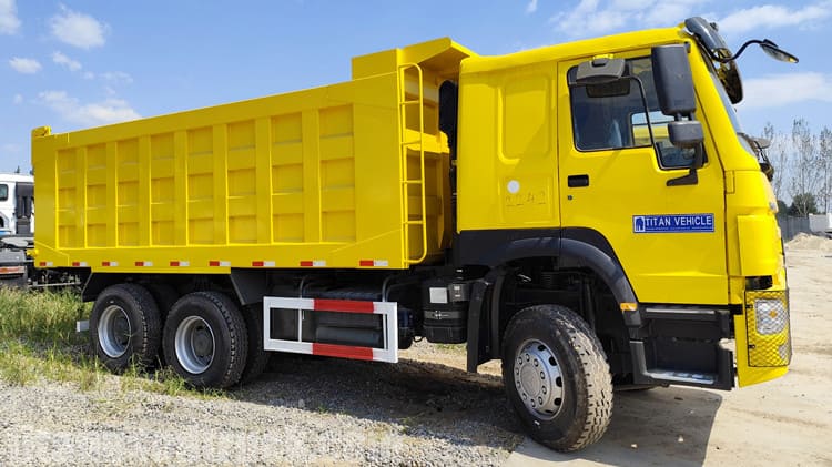 6x4 Used Howo Dump Truck 371 HP for Sale in Mozambique