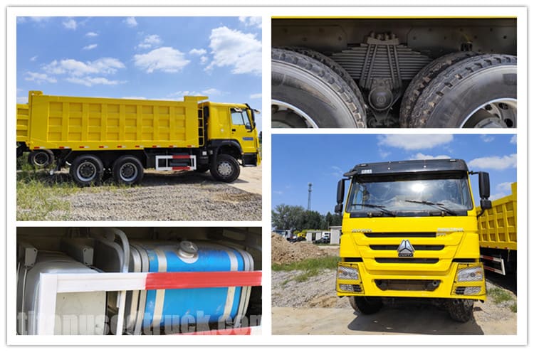 6x4 Used Howo Dump Truck 371 HP for Sale in Mozambique