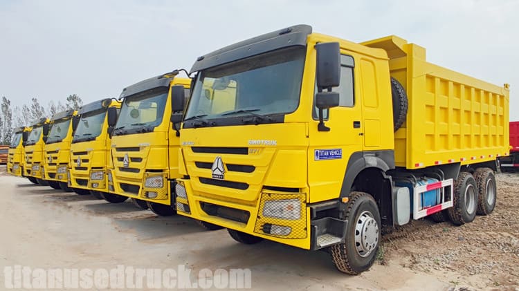 2nd Hand Howo Dump Truck 371 HP for Sale in Tanzania