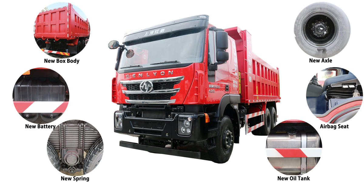 How Much Horsepower Does A Used Genlyon Dump Truck Have?