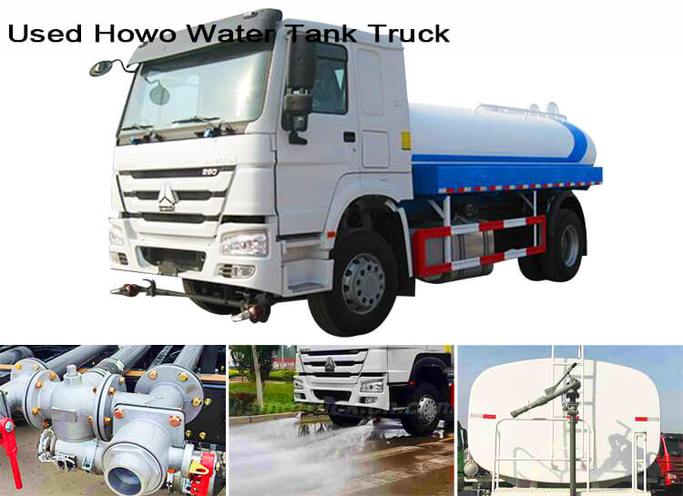 4x2 Used Howo Water Truck for Sale
