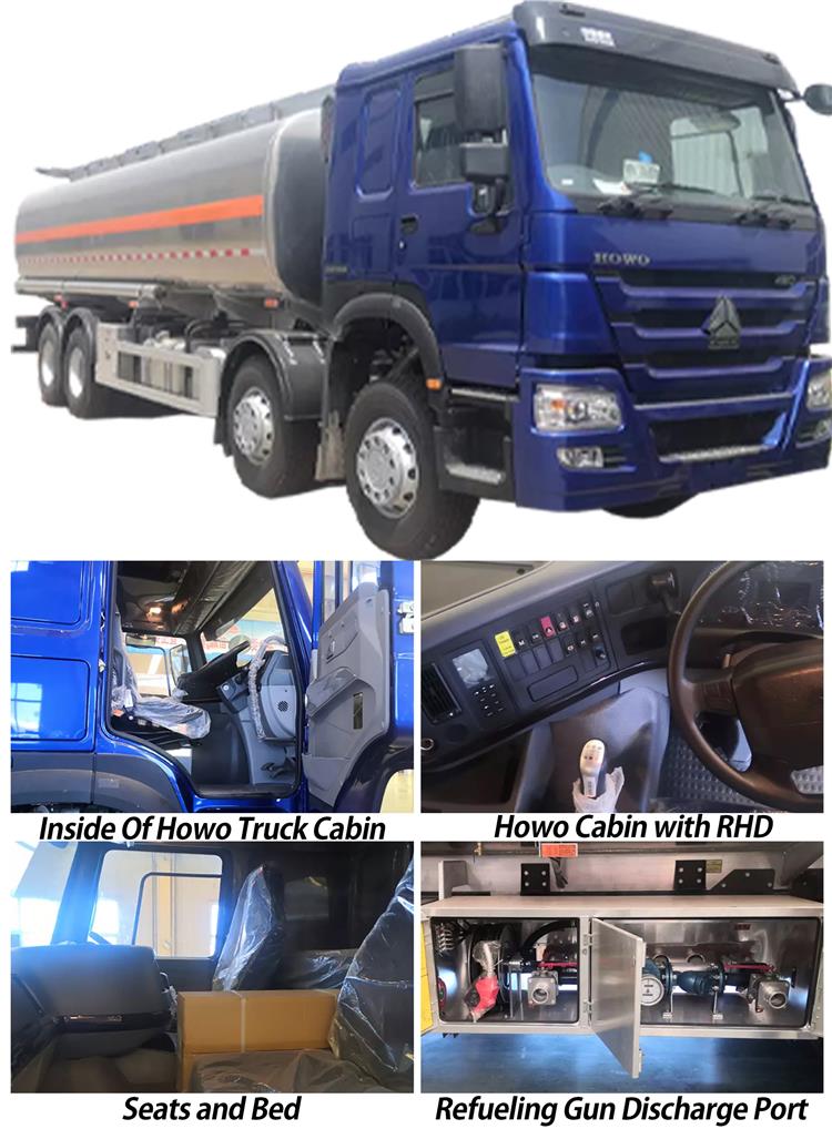 Used Sinotruk Howo 20000 L Fuel Tanker Trucks for Sale In Tanzania