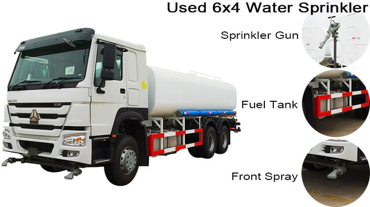 Howo Second Hand Water Trucks for Sale