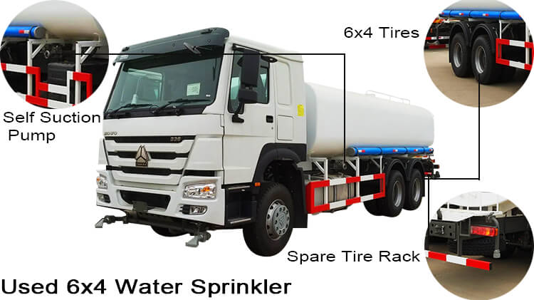 Howo Second Hand Water Trucks for Sale