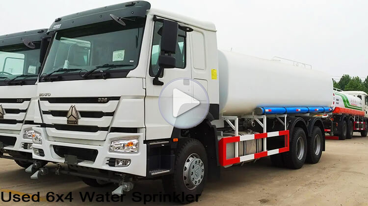 Howo Second Hand Water Trucks for Sale