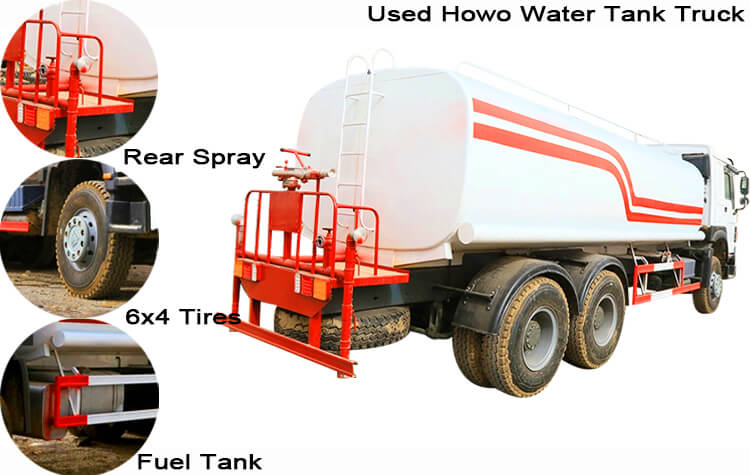 Sinotruk Howo Used Water Trucks for Sale Near Me