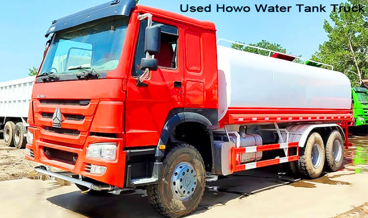 Sinotruk Howo Second Hand Water Tanker Trucks for Sale