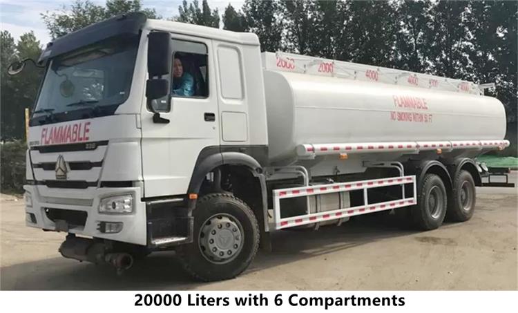 Pre Owned Sinotruk Howo Diesel Tanker Truck 20000 Liters for Sale In Nigeria