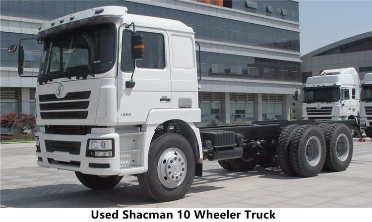 Second Hand Used Shacman 10 Wheeler 6x4 Cargo Truck Chassis Price In Zambia