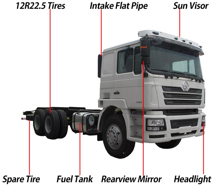 Second Hand Used Shacman 10 Wheeler 6x4 Cargo Truck Chassis Price In Zambia