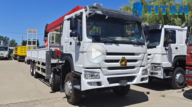 Used Howo 8x4 Crane Truck for Sale Near Me In Nigeria