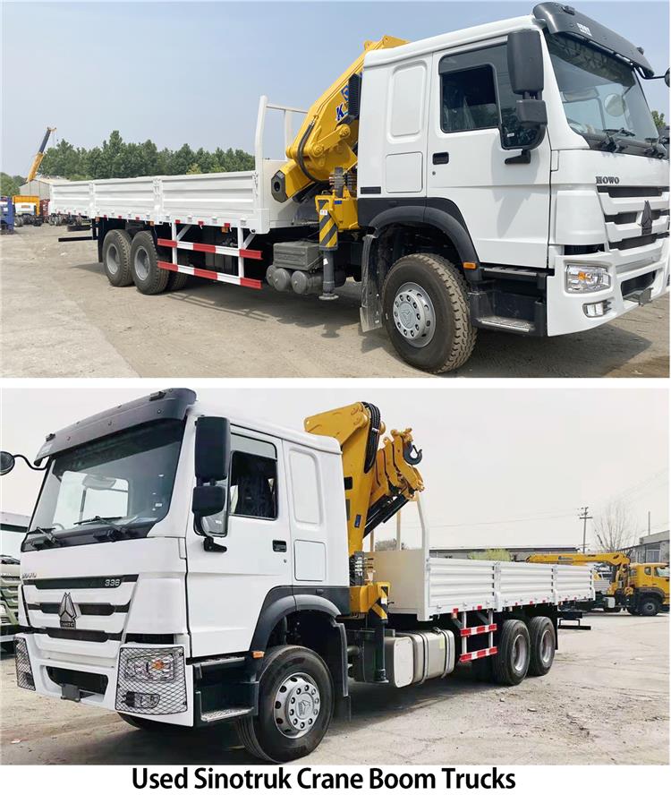 Used Sinotruk Crane Boom Trucks for Sale Near Me In Congo