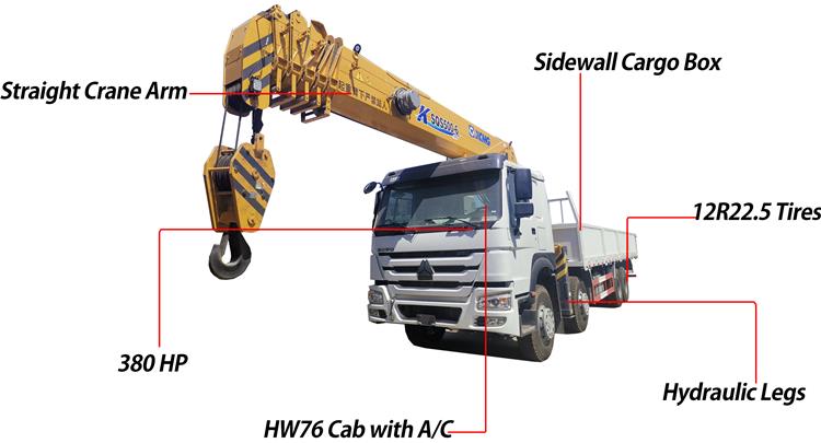 25 Ton Used Boom Crane 8x4 Truck for Sale In Zimbabwe