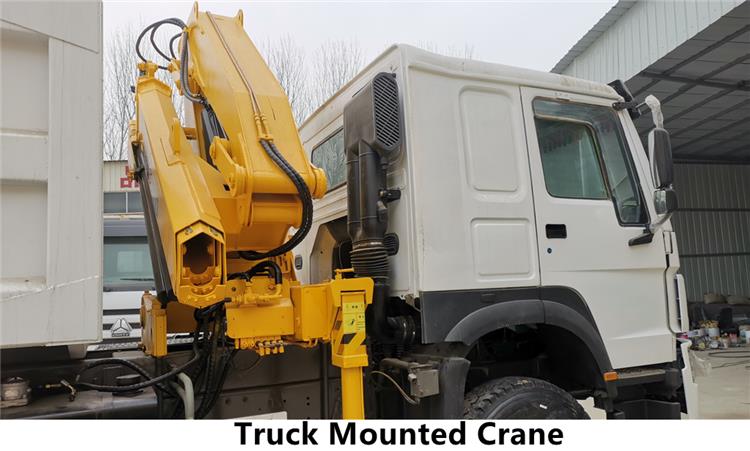 Used Howo Mounted Crane Dump Truck for Sale in Nigeria