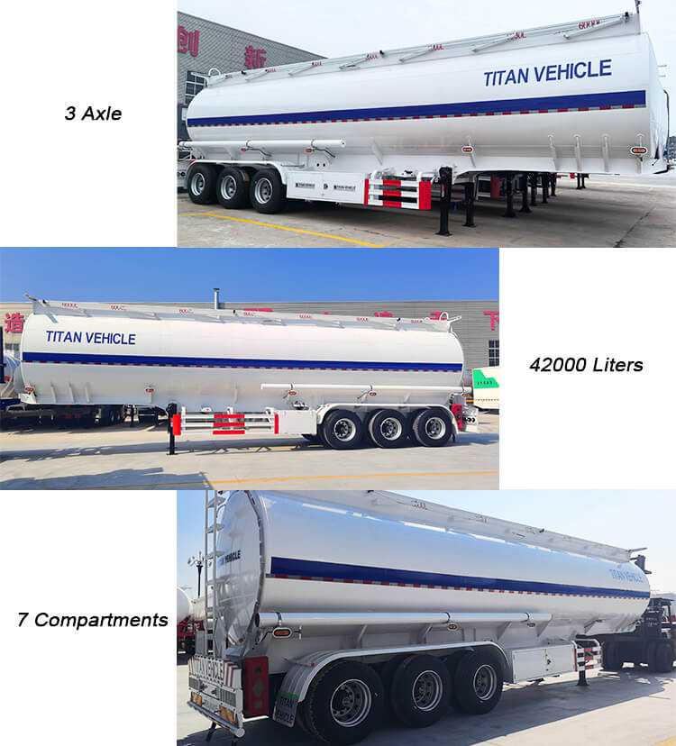 3 Axle 42000 literds Fuel Tanker Trailer for sale in DR Congo