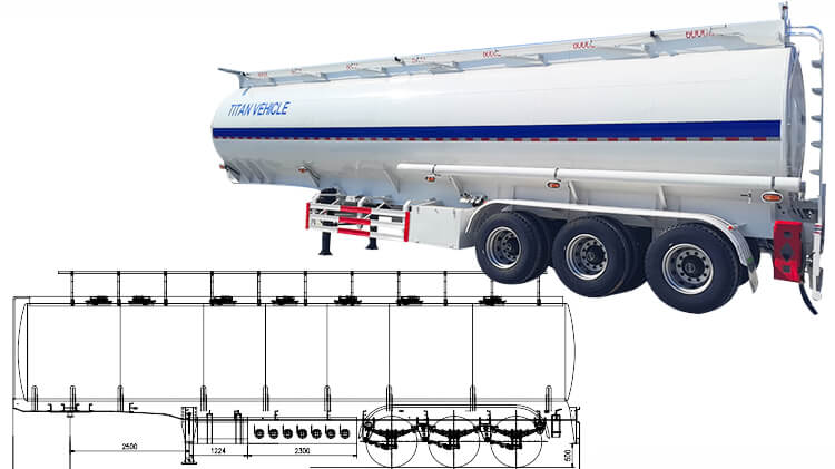 3 Axle 42000 literds Fuel Tanker Trailer for sale in DR Congo