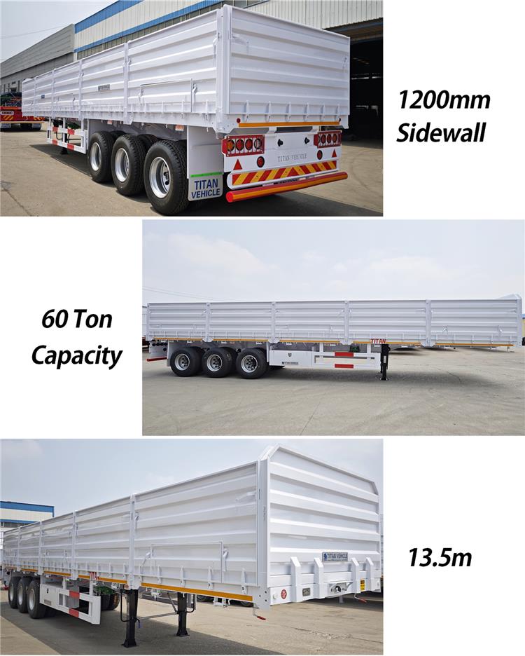 60 Ton Side Wall Trailer for Sale Near Me In Zimbabwe