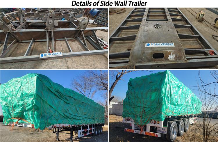 60 Ton Side Wall Trailer for Sale Near Me In Zimbabwe