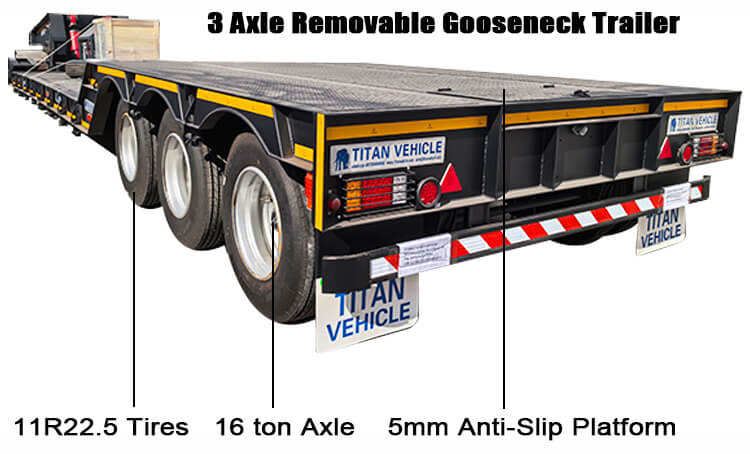 3 Axle Removable Gooseneck Trailer for Sale in Nigeria