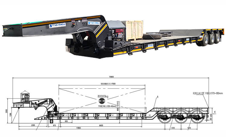 3 Axle Removable Gooseneck Trailer for Sale in Nigeria