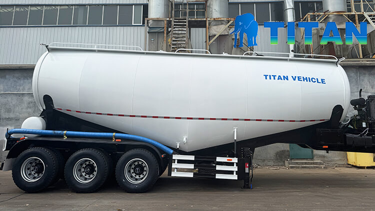 3 Axle Bulk Cement Tanker Trailer for Sale in Dominican