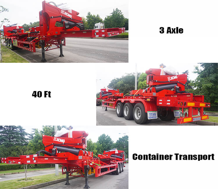 3 Axle 40 Ft Container Side Loader Trailer for Sale in United Arab Emirates