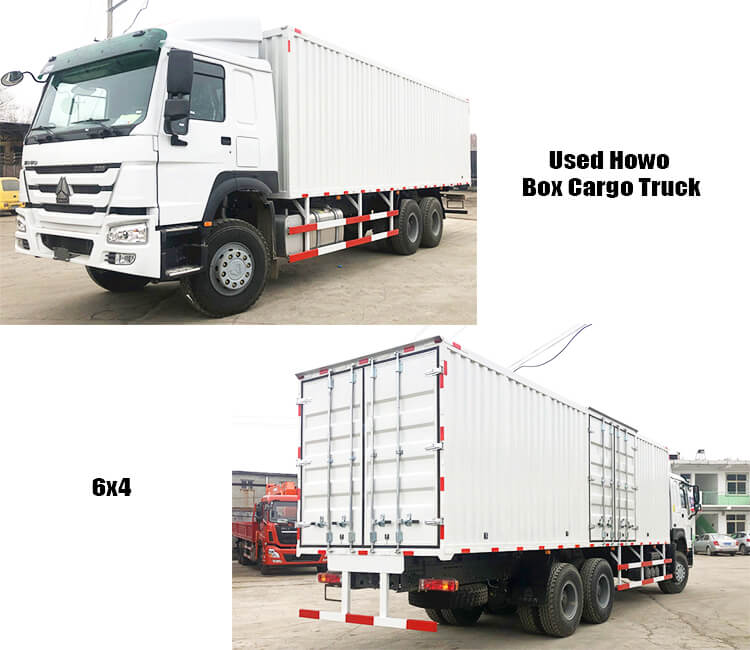 6x4 Sinotruk Howo Used Box Cargo Trucks for Sale in Nigeria