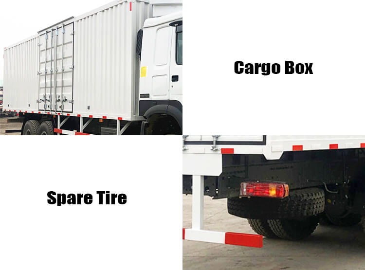 6x4 Sinotruk Howo Used Box Cargo Trucks for Sale in Nigeria
