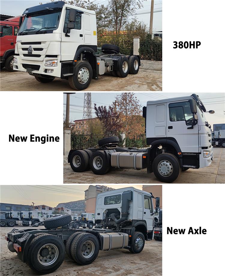 White Used Howo 380 Tractor Truck for Sale In Congo