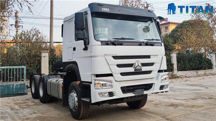 White Used Howo 380 Tractor Truck for Sale In Congo