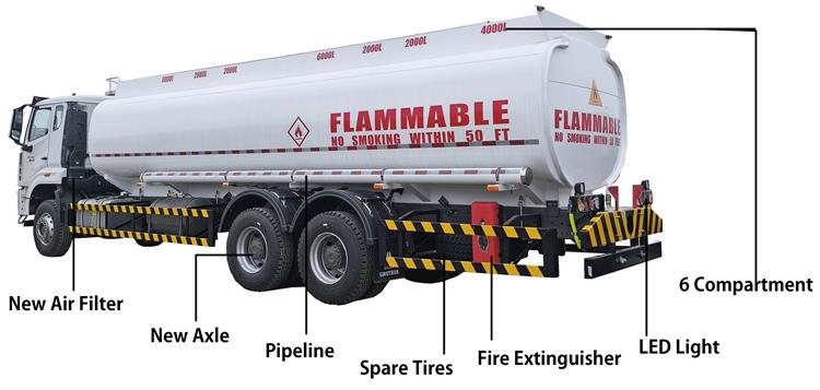 Used Hohan Fuel Tankers Truck 20CBM for Sale In Mali